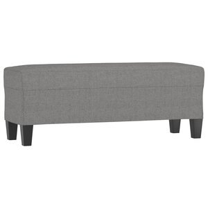 vidaXL Banc Gris foncé 100x35x41 cm Tissu