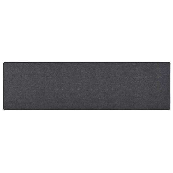 vidaXL Tapis de couloir Anthracite 80x300 cm