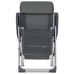 vidaXL Chaises de camping pliantes et repose-pied lot de 2 textilène