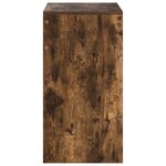 vidaXL Bureau d'écriture Chêne fumé Bois d'ingénierie 60 x 40 x 76 cm