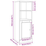 vidaXL Buffet haut chêne artisanal 36x35 5x103 5 cm bois d'ingénierie