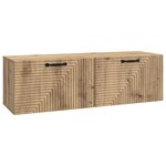vidaXL Meuble TV mural 98 x 31 x 30 cm Chêne artisanal