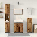 vidaXL Ensemble de meubles salle de bain 4 Pièces bois d'ingénierie