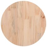 vidaXL Dessus de table Blanc Ø40x2 5 cm Bois de pin massif