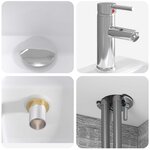 vidaXL Vanité de lavabo mural Sonoma gris 53 x 35 x 63 cm