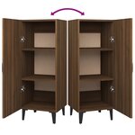 vidaXL Buffet Chêne marron 34 5x34x90 cm Bois d'ingénierie