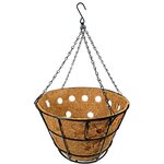 NATURE Corbeille suspendue avec natte coco - H28 x Ø50 cm