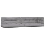 vidaXL Salon palette de jardin avec coussins 6Pièces bois d'acacia massif