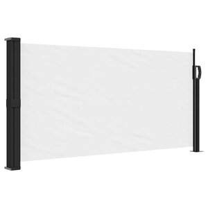 vidaXL Auvent latéral rétractable blanc 100x300 cm