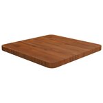 vidaXL Dessus de table carré Marron foncé40x40x2 5cm Bois chêne traité