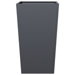 vidaXL Jardinière anthracite 45x45x75 cm acier