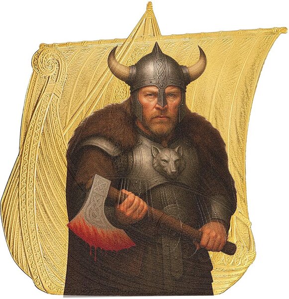 Monnaie ERIK BLOODAXE Sail with the Vikings 1 Oz Argent 1$ Niue 2026