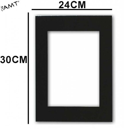 Passe partout 24x30cm noir (15x20cm) pp24n amt