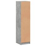 vidaXL Buffet avec porte en verre gris béton 35x37x142 cm