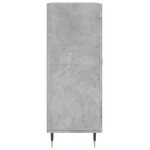 vidaXL Buffet gris béton 69 5x34x90 cm bois d'ingénierie