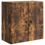 vidaXL Armoire Murale 59 x 31 x 60 cm Bois d'ingénierie Chêne fumé