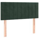 vidaXL Sommier à lattes de lit et matelas Vert foncé 80x200 cm Velours
