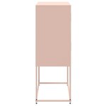 vidaXL Buffet rose 68 5x38 5x107 cm acier