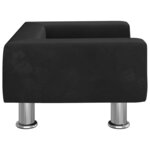 vidaXL Canapé pour enfants noir 50x40x26 5 cm velours