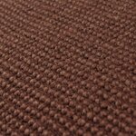 Vidaxl tapis en jute avec support en latex 140 x 200 cm marron foncé