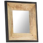 vidaXL Miroir 50x50 cm Bois de manguier massif