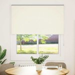 vidaXL Store enrouleur occultant blanc cassé largeur du tissu 116 6 cm