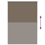 vidaXL Store enrouleur occultant café 95x150cm largeur du tissu 90 7cm