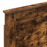 vidaXL Tête de lit avec tête de lit Chêne fumé 80 cm Bois d'ingénierie