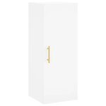 vidaXL Buffet haut Blanc 34 5x34x180 cm Bois d'ingénierie