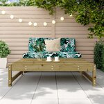 vidaXL Repose-pied de jardin 120x80 cm bois de pin imprégné