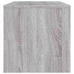 vidaXL Meuble TV sonoma gris 120x34x37 cm bois d'ingénierie