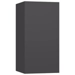 vidaXL Meubles TV 4 Pièces Gris 30 5x30x60 cm Bois d'ingénierie