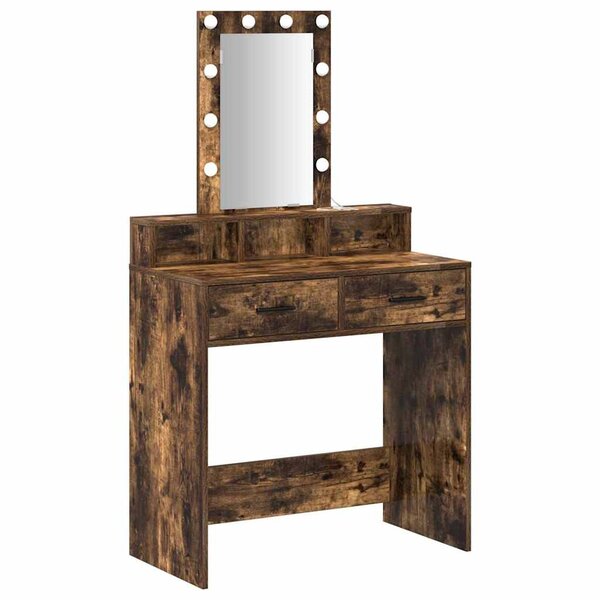 vidaXL Table de Toilette Marron 79 x 41 x 140 cm Bois d'ingénierie