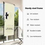 vidaXL Store roulant d'extérieur 120 x 270 cm Crème
