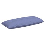 vidaXL Coussin de Dos Bleu denim 120 x 19 x 50 cm tissu