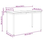 vidaXL Table de salle à manger / Table de repas Bois d'ingénierie