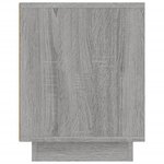 vidaXL Meuble TV sonoma gris 102x35x45 cm bois d'ingénierie