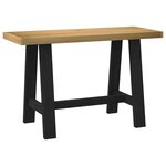 vidaXL Bureau NOAIN pieds en forme de A 120x50x75 cm bois massif pin