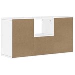 vidaXL Meuble TV avec tiroir ODDA blanc 79x24x40 cm bois massif pin