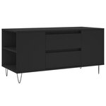 vidaXL Table basse noir 102x44 5x50 cm bois d'ingénierie