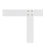 vidaXL Dossier pour canapé palette Blanc 110 cm Fer