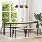 vidaXL banc Naturel 160 x 35 x 45 cm Bois de pin massif