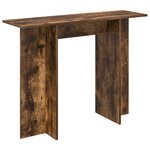 vidaXL Table console Chêne Fumé 100 x 30 x 75 cm Bois d'ingénierie