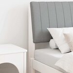 vidaXL Tête de lit capitonnée Gris clair 80 cm Pin massif
