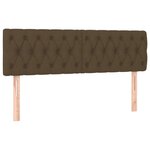 vidaXL Sommier à lattes de lit matelas et LED Marron foncé 140x200 cm