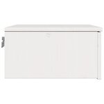 vidaXL Table de chevet Blanc 37 x 35 x 18 5 cm Bois massif en pin