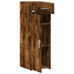 vidaXL Buffet chêne fumé 30x42 5x93 cm bois d'ingénierie