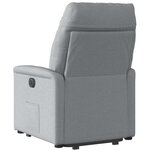vidaXL Fauteuil inclinable Gris clair Tissu