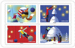 Carnet de 12 timbres Noël - Mon carnet de timbres féérique - Lettre Verte