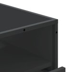 vidaXL Commode noir 70x41x70 cm bois d'ingénierie